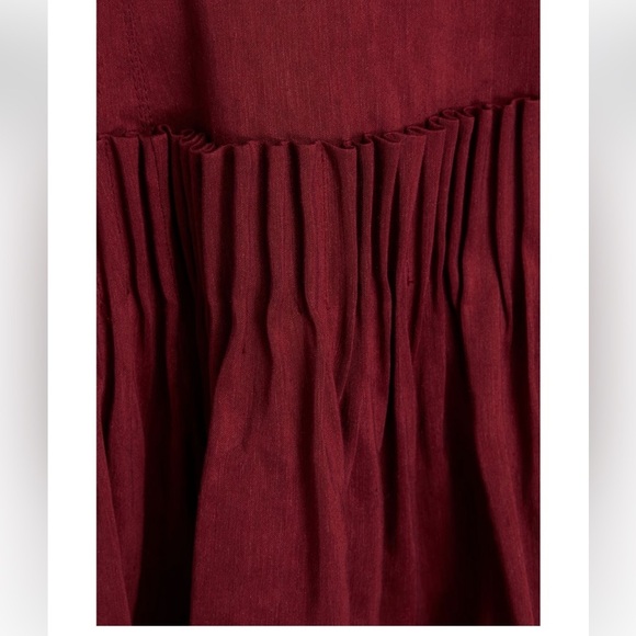 Aje audette pleated Red mini dress Womens size 2 - Picture 3 of 15